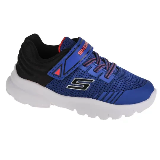Zdjęcie produktu Skechers Razor Flex-Mezder 407271N-RYBK, Dla chłopca, Niebieskie, buty sneakers, przewiewna siateczka, rozmiar: 21