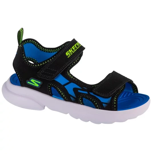 Zdjęcie produktu Skechers Razor-Splash - Aqua Buddies 406513L-BBLM, Dla chłopca, Czarne, sandały, tkanina, rozmiar: 28