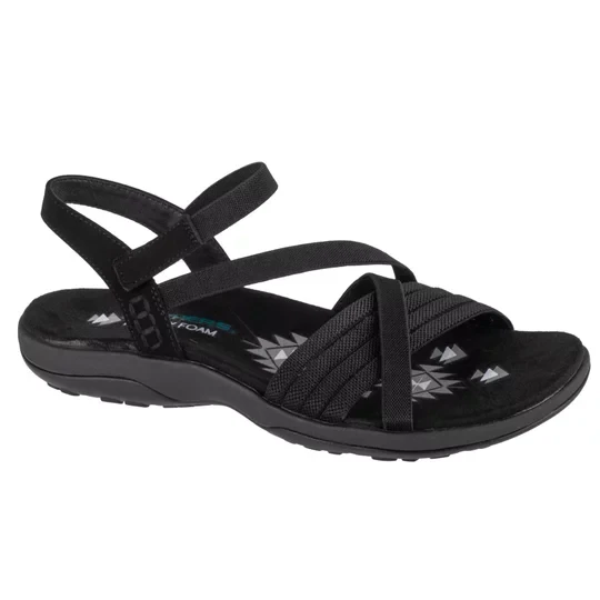 Zdjęcie produktu Skechers Reggae Slim - Summer Heat Sandals 163116-BBK, Damskie, Czarne, sandały, tkanina, rozmiar: 36