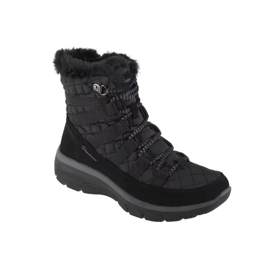 Zdjęcie produktu Skechers Relaxed Fit - Easy Going - Moro Street 167204-BLK, Damskie, Czarne, buty zimowe, skóra zamszowa, rozmiar: 35