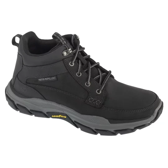 Zdjęcie produktu Skechers Respected - Boswell 204454-BLK, Męskie, Czarne, buty zimowe, skóra licowa, rozmiar: 41
