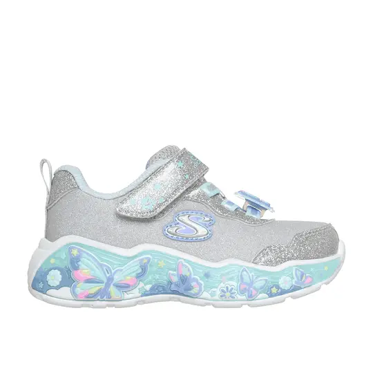 Zdjęcie produktu Skechers S-Lights: Lil Butterfly Bliss - Srebrny / Wielokolorowy