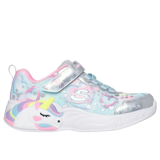Zdjęcie produktu Skechers S-Lights: Unicorn Dreams - Heart Sparkles - Srebrny / Wielokolorowy