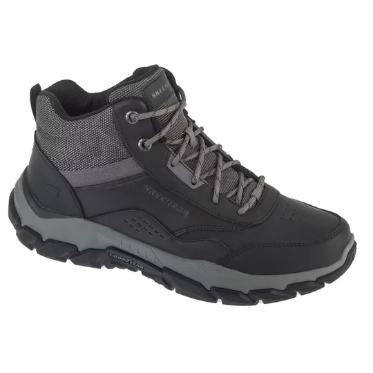 Zdjęcie produktu Skechers Santoro - Hopkins 205587-BLK, Męskie, Czarne, buty zimowe, skóra naturalna, rozmiar: 41