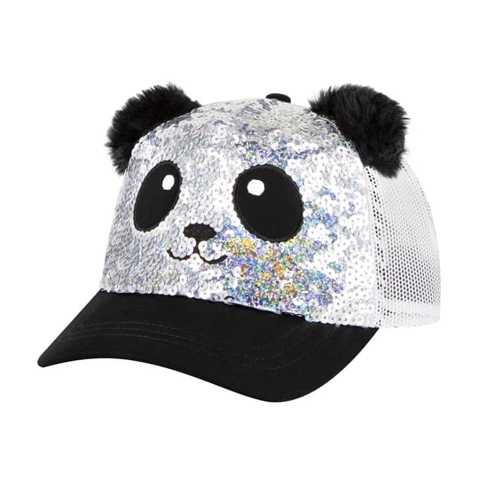 Zdjęcie produktu Skechers Sequin Panda Hat - Srebrny / Czarny