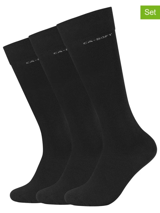Zdjęcie produktu Skechers Skarpety (3 pary) w kolorze czarnym rozmiar: 39-42