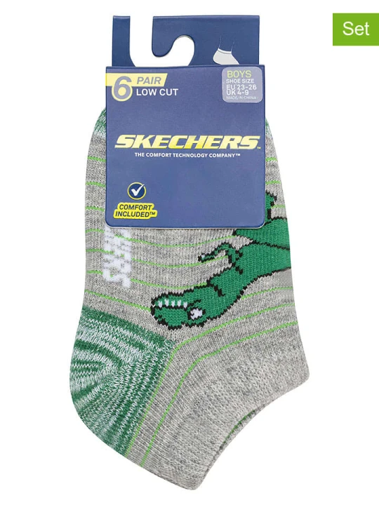 Zdjęcie produktu Skechers Skarpety (6 par) ze wzorem rozmiar: 23-36
