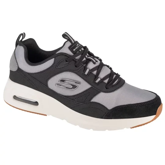 Zdjęcie produktu Skechers Skech-Air Court - Yatton 232648-BKGY, Męskie, Czarne, buty sneakers, tkanina, rozmiar: 43