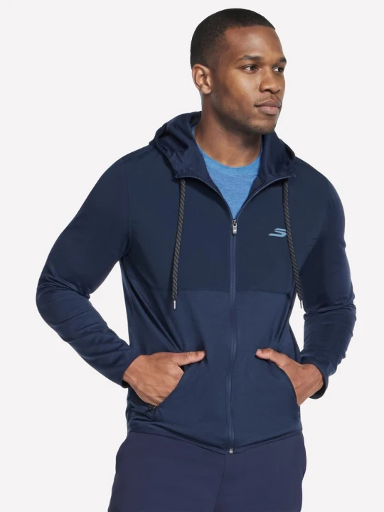 Zdjęcie produktu Skechers SKECH-KNITS Ultra Go Weekend Full Zip bluza z kapturem - Granatowy