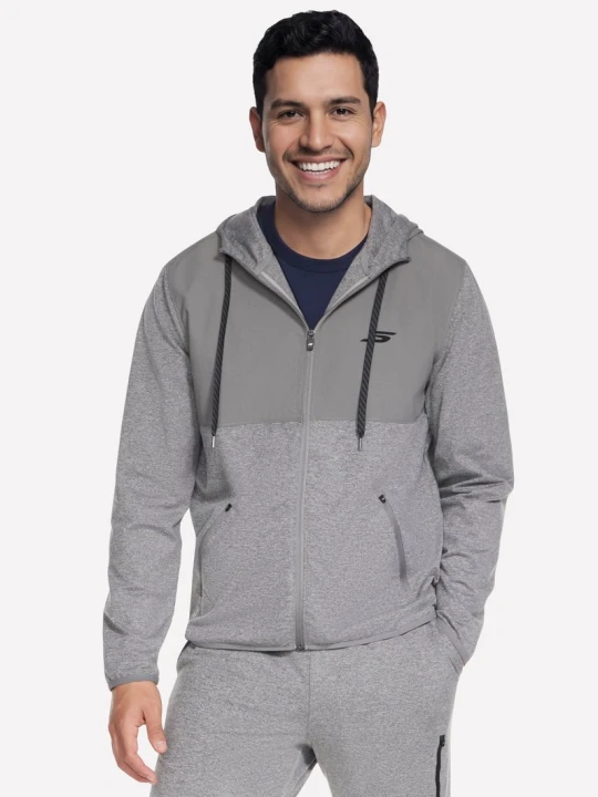 Zdjęcie produktu Skechers SKECH-KNITS Ultra Go Weekend Full Zip bluza z kapturem - Jasny Szary