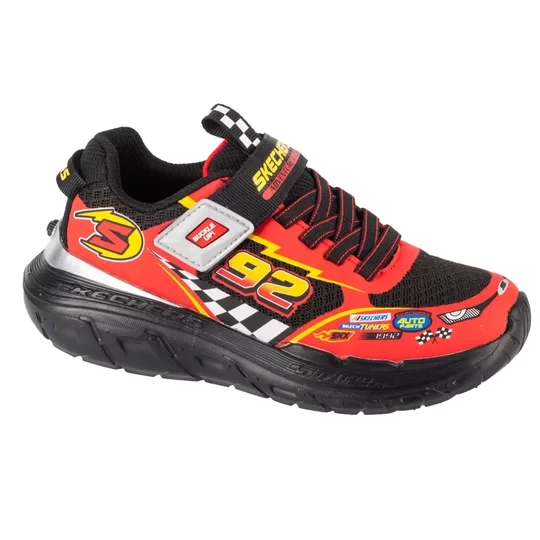Zdjęcie produktu Skechers Skech Tracks 402303L-BKRD, Dla chłopca, Czarne, buty sportowe, przewiewna siateczka, rozmiar: 31