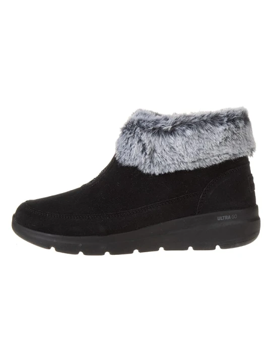 Zdjęcie produktu Skechers Skórzane botki "Glacial Ultra" w kolorze czarnym rozmiar: 36, 5
