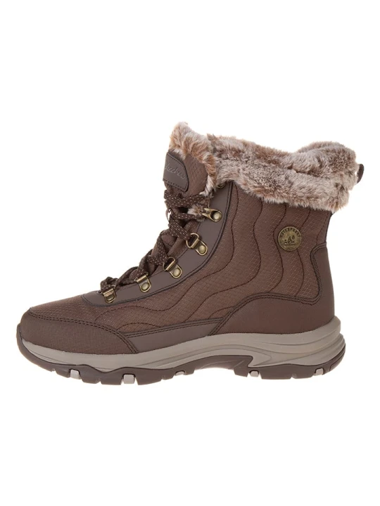 Zdjęcie produktu Skechers Skórzane botki "Trego" w kolorze brązowym rozmiar: 36