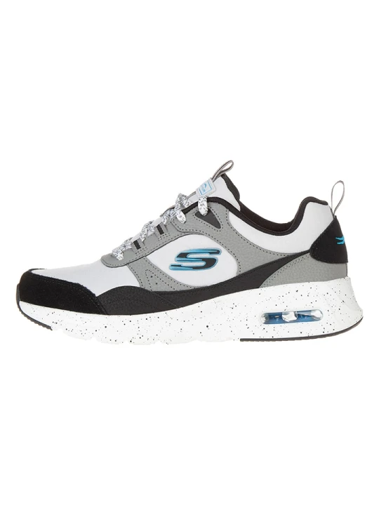 Zdjęcie produktu Skechers Skórzane sneakersy "Air Court Yatton" w kolorze czarno-biało-szarym rozmiar: 44