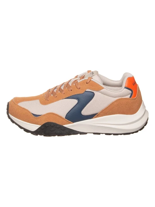 Zdjęcie produktu Skechers Skórzane sneakersy "Frenzy" w kolorze kremowo-jasnobrązowym rozmiar: 41, 5