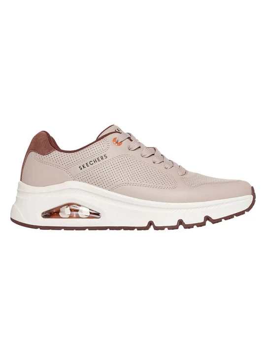 Zdjęcie produktu Skechers Skórzane sneakersy w kolorze beżowym rozmiar: 43