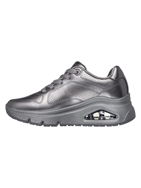 Zdjęcie produktu Skechers Skórzane sneakersy "Uno Icon" w kolorze srebrnym rozmiar: 39
