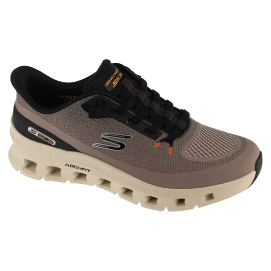 Zdjęcie produktu Skechers Slip-ins: Arch Fit Glide-Step Pro 233110-TPBK, Męskie, Beżowe, buty sportowe, przewiewna siateczka, rozmiar: 44
