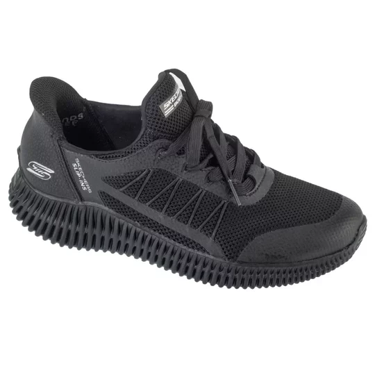 Zdjęcie produktu Skechers Slip-Ins: Bobs Geo Lite - Divine Pace 117413-BBK, Damskie, Czarne, buty sneakers, tkanina, rozmiar: 36