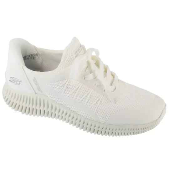 Zdjęcie produktu Skechers Slip-Ins: Bobs Geo Lite - Divine Pace 117413-WHT, Damskie, Białe, buty sneakers, tkanina, rozmiar: 37