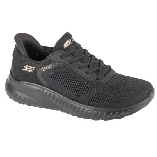 Zdjęcie produktu Skechers Slip-Ins: BOBS Sport Squad Chaos - Current Muse 117497-BBK, Damskie, Czarne, buty sneakers, tkanina, rozmiar: 36