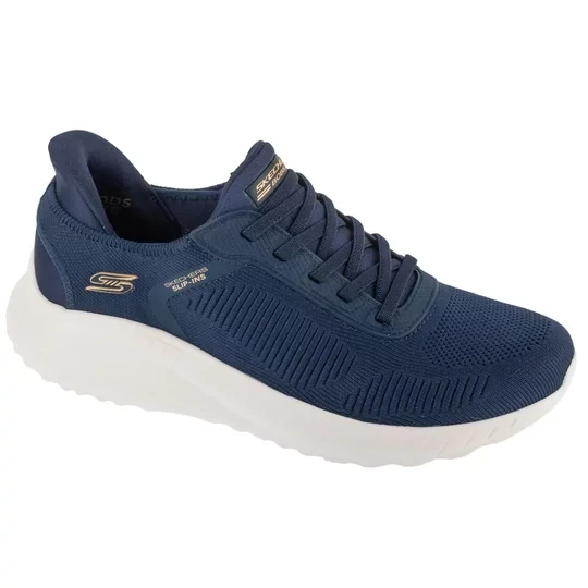 Zdjęcie produktu Skechers Slip-Ins: BOBS Sport Squad Chaos - Current Muse 117497-NVY, Damskie, Granatowe, buty sneakers, tkanina, rozmiar: 38, 5