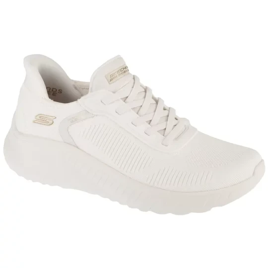 Zdjęcie produktu Skechers Slip-Ins: BOBS Sport Squad Chaos - Current Muse 117497-OFWT, Damskie, Szare, buty sneakers, tkanina, rozmiar: 41