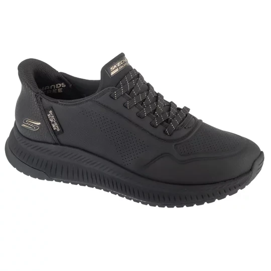 Zdjęcie produktu Skechers Slip-Ins: Bobs Squad 4 - Key Look 117740-BBK, Damskie, Czarne, buty sneakers, syntetyk, rozmiar: 36