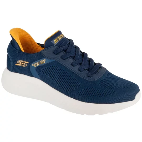 Zdjęcie produktu Skechers Slip-Ins: BOBS Squad Chaos - Solid Step 118312-NVY, Męskie, Granatowe, buty sneakers, tkanina, rozmiar: 41