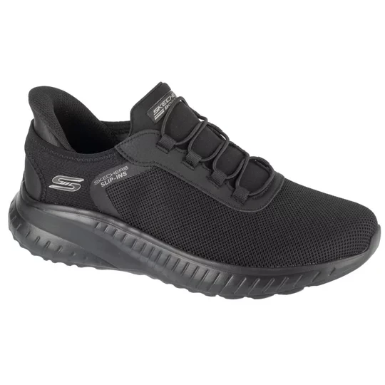 Zdjęcie produktu Skechers Slip-Ins: Bobs Squad Chaos - Tough Walk 118303-BBK, Męskie, Czarne, buty sneakers, tkanina, rozmiar: 41, 5