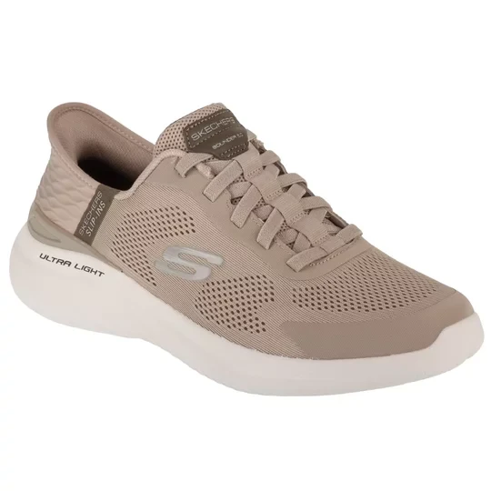 Zdjęcie produktu Skechers Slip-Ins: Bounder 2.0 - Emerged 232459-TPE, Męskie, Szare, buty sneakers, przewiewna siateczka, rozmiar: 42, 5