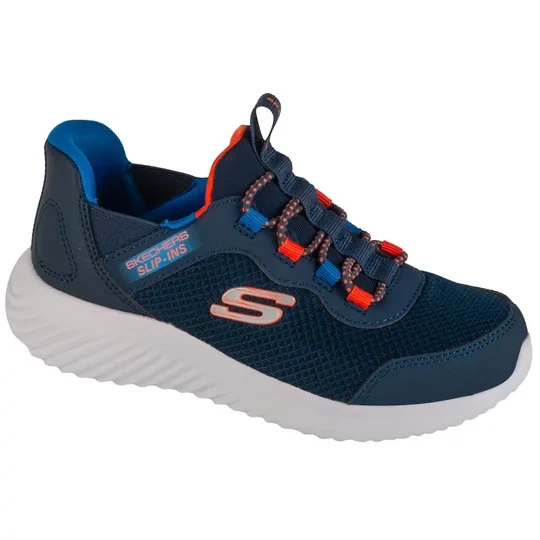 Zdjęcie produktu Skechers Slip-Ins: Bounder - Brisk-Burst 403822L-NVBL, Dla dziewczynki, Granatowe, buty sneakers, tkanina, rozmiar: 30