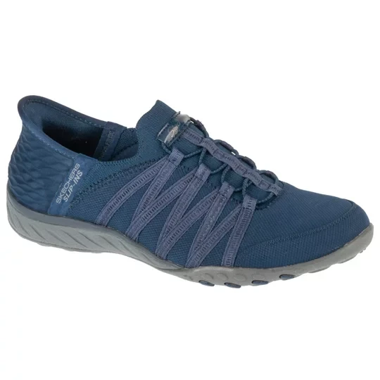 Zdjęcie produktu Skechers Slip-ins: Breathe Easy - Roll With Me 100593-NVY, Damskie, Granatowe, buty sneakers, tkanina, rozmiar: 36