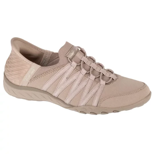 Zdjęcie produktu Skechers Slip-ins: Breathe Easy - Roll With Me 100593-TPE, Damskie, Beżowe, buty sneakers, tkanina, rozmiar: 36