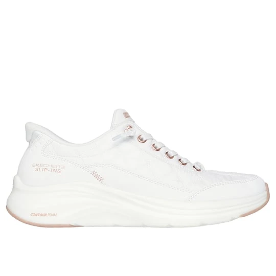 Zdjęcie produktu Skechers Slip-ins: Contour Foam - Cozy Fit Golden Hour - Bialy / Rose Zloty