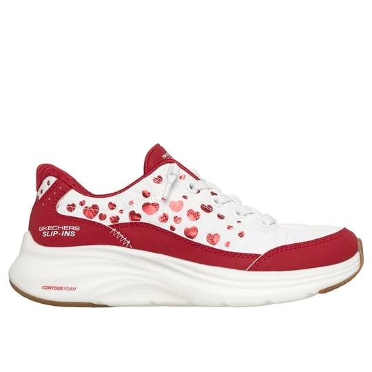 Zdjęcie produktu Skechers Slip-ins: Contour Foam - Cozy Fit Heartclub - Bialy/Czerwony
