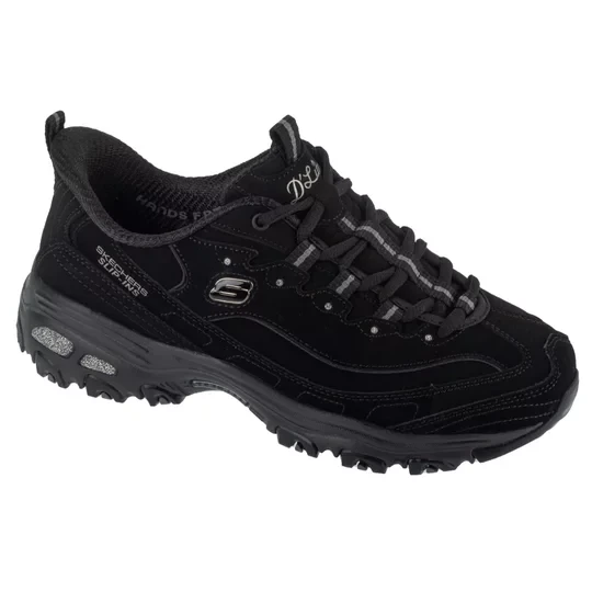 Zdjęcie produktu Skechers Slip-Ins: D'Lites - Classic Remix 150543-BBK, Damskie, Czarne, buty sneakers, skóra naturalna, rozmiar: 36, 5