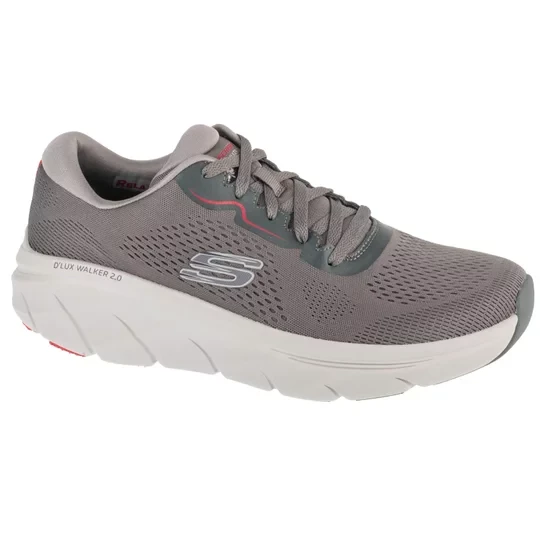 Zdjęcie produktu Skechers D'Lux Walker 2.0 - Swave 232714-CCRD, Męskie, Szare, buty sneakers, przewiewna siateczka, rozmiar: 40