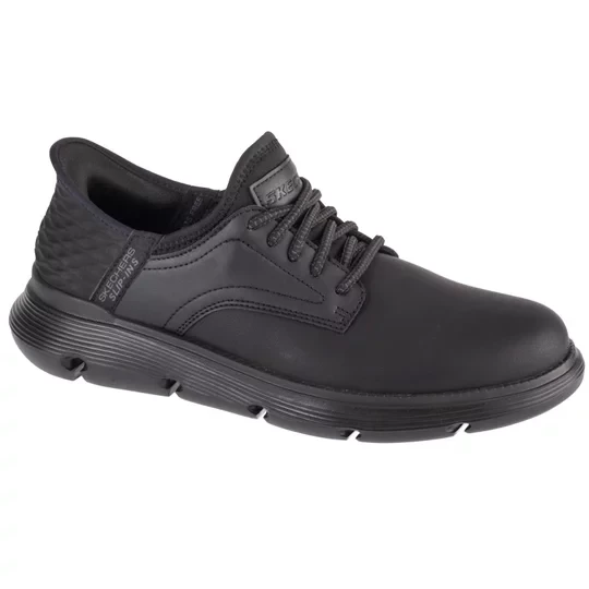 Zdjęcie produktu Skechers Slip-Ins: Garza - Gervin 205046-BBK, Męskie, Czarne, półbuty, skóra licowa, rozmiar: 40