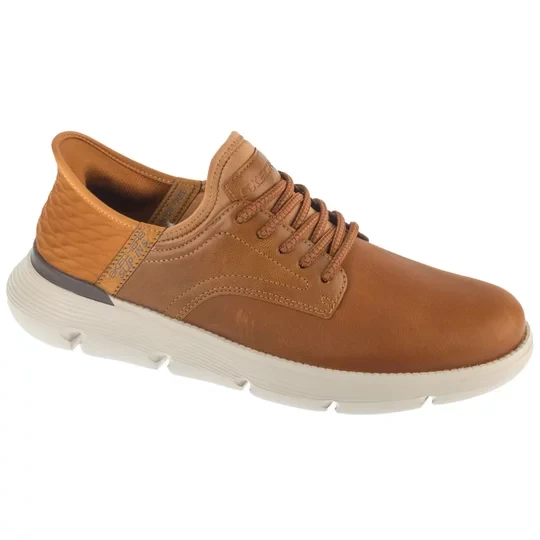 Zdjęcie produktu Skechers Slip-Ins: Garza - Gervin 205046-WTN, Męskie, Brązowe, półbuty, skóra licowa, rozmiar: 40
