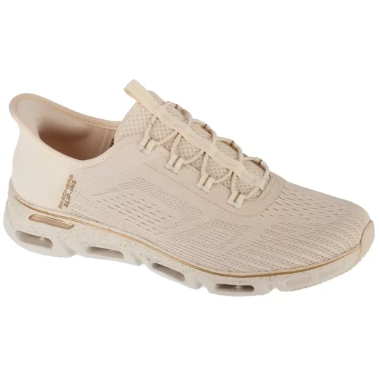 Zdjęcie produktu Skechers Slip-Ins: Glide-Step Gratify - Pace 104610-NTGD, Damskie, Beżowe, buty sneakers, tkanina, rozmiar: 36