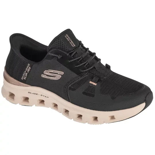 Zdjęcie produktu Skechers Slip-Ins: Glide-Step Pro - Radiant Stride 150438-BKRG, Damskie, Czarne, buty sneakers, tkanina, rozmiar: 36