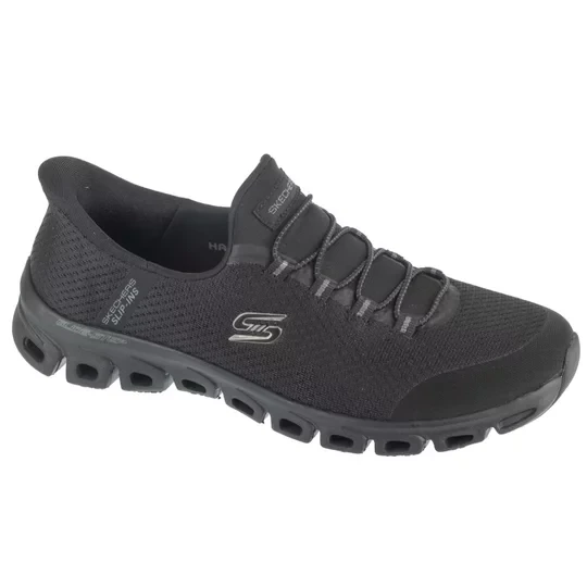 Zdjęcie produktu Skechers Slip-Ins: Glide-Step - Pursuit 104547-BBK, Damskie, Czarne, buty sneakers, tkanina, rozmiar: 36