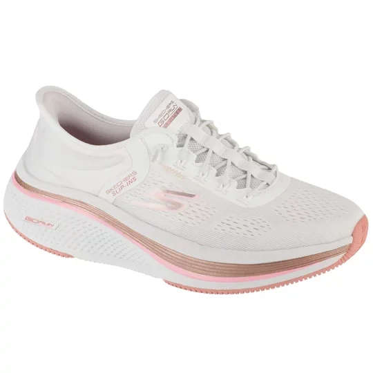 Zdjęcie produktu Skechers Slip-Ins: Go Run Elevate 2.0 - Banyan 129006-WPK, Damskie, Białe, buty do biegania, tkanina, rozmiar: 40