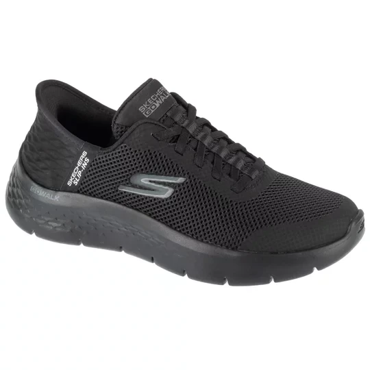 Zdjęcie produktu Skechers Slip-Ins: GO WALK Flex - Grand Entry 124836-BBK, Damskie, Czarne, buty sneakers, tkanina, rozmiar: 35, 5