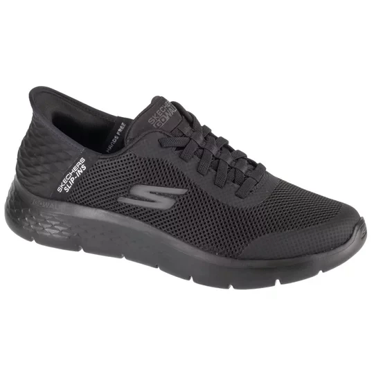 Zdjęcie produktu Skechers Slip-Ins: Go Walk Flex - Hands Up 216324-BBK, Męskie, Czarne, buty sneakers, tkanina, rozmiar: 41