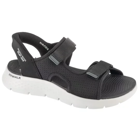 Zdjęcie produktu Skechers Slip-Ins: Go Walk Flex Sandal - Easy Entry 229210-BKGY, Męskie, Czarne, sandały, tkanina, rozmiar: 42
