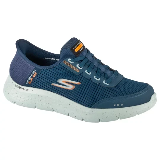 Zdjęcie produktu Skechers Slip-Ins: Go Walk Flex - Waterproof 216330-NVY, Męskie, Granatowe, buty do biegania, tkanina, rozmiar: 42, 5