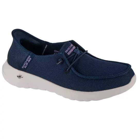 Zdjęcie produktu Skechers Slip-Ins Go Walk Joy - Idalis 124647-NVLV, Damskie, Granatowe, buty sneakers, tkanina, rozmiar: 41
