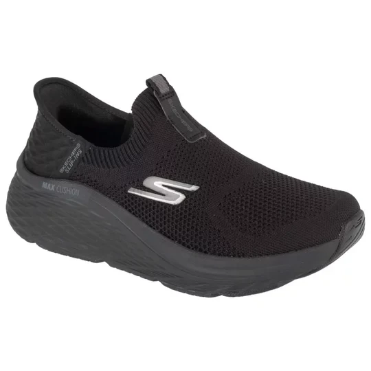 Zdjęcie produktu Skechers Slip-Ins Max Cushioning Elite 2.0 129611-BBK, Damskie, Czarne, buty do biegania, tkanina, rozmiar: 38